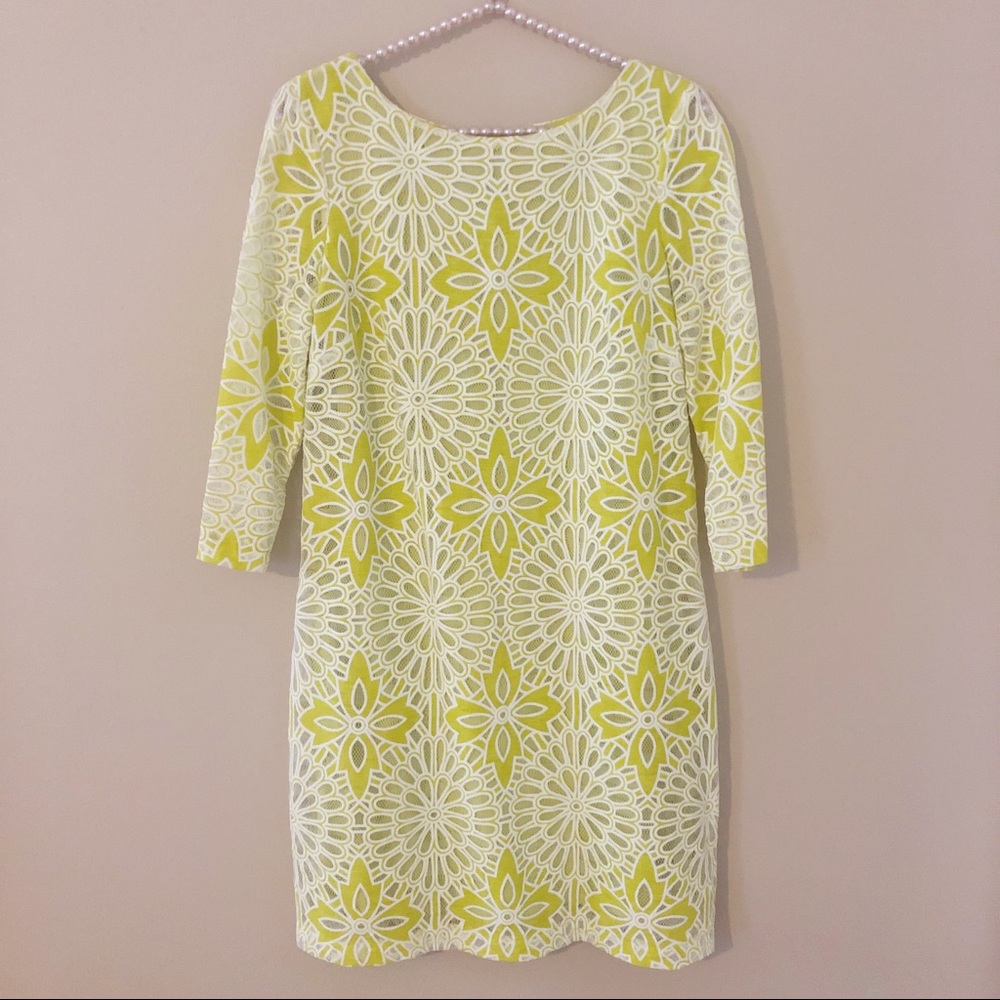 Belle Badgley Mischka Lace Overlay Dress